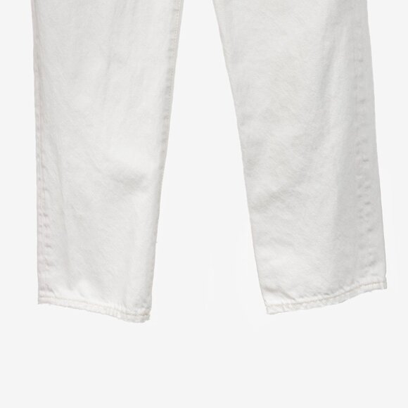 Acne Studios Mece Beaten White Distressed High-Waisted Jeans - Picture 9 of 12